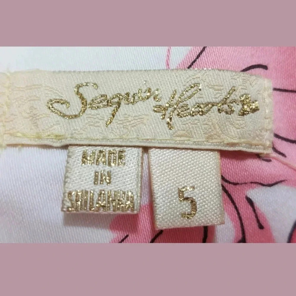 Sequin Hearts Strapless Dress Jr Size 5 Floral - Picture 4 of 4